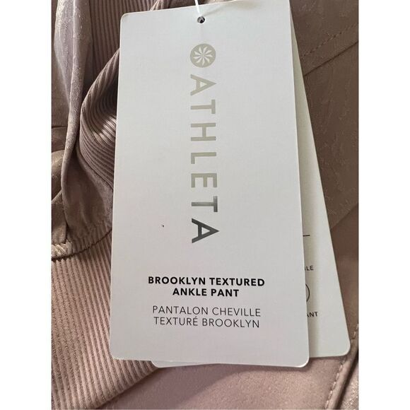 Athleta Women's Brown Brooklyn Textured Ankle Jogger Pants Size 6 NWT - Picture 6 of 7